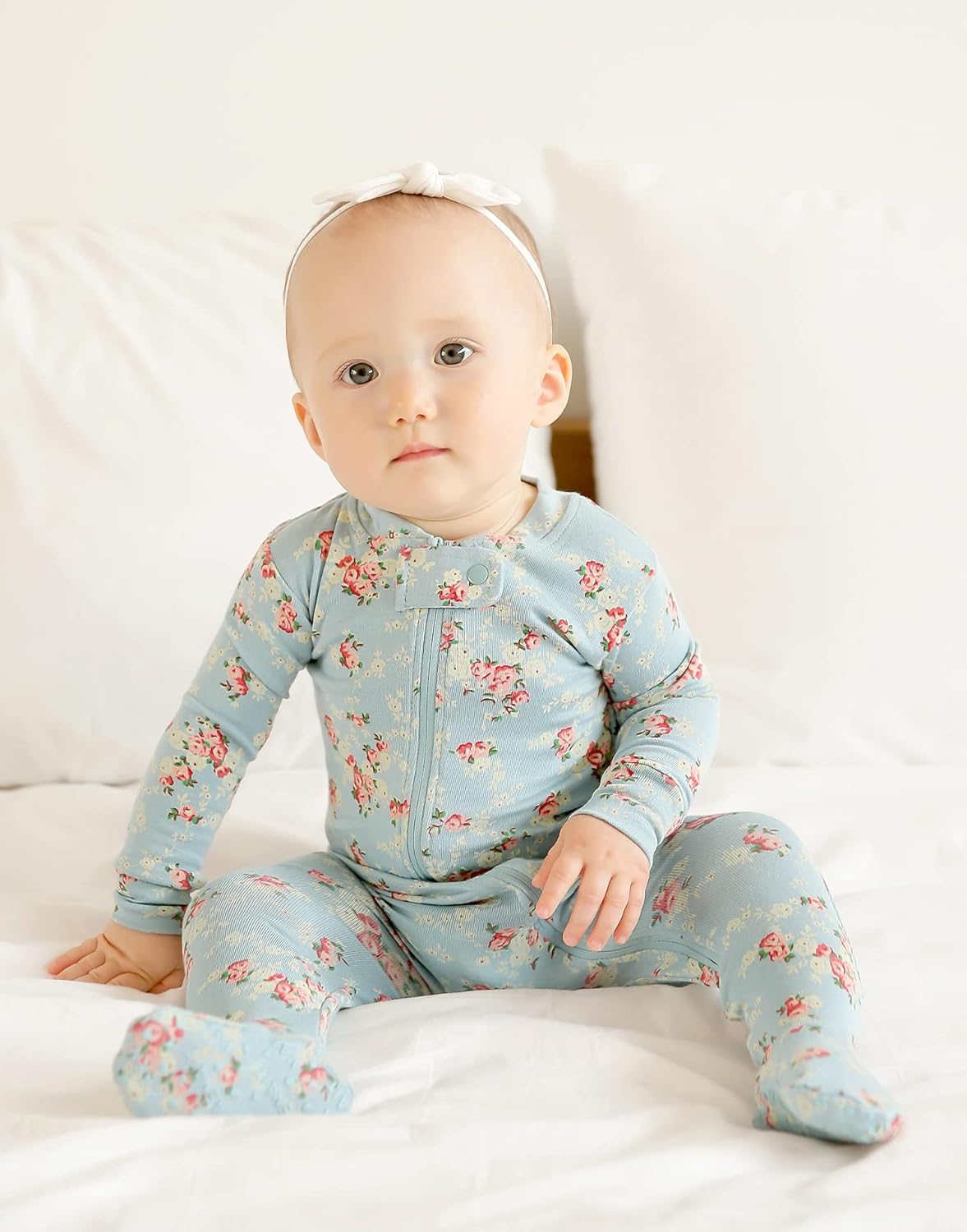 VAENAIT BABY Infant Toddler Boys Girls Footed One-Piece Sleep and Play Premium Modal Pajamas 1-2 Pieces