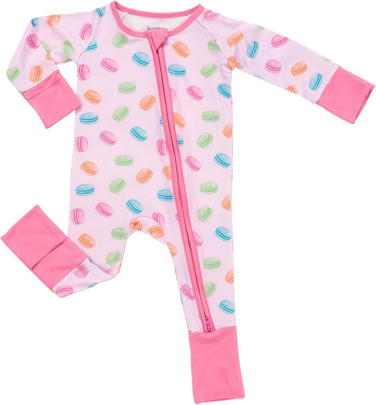 LollyBanks Baby Pajamas, Baby Romper 95% Bamboo Viscose and 5% Spandex