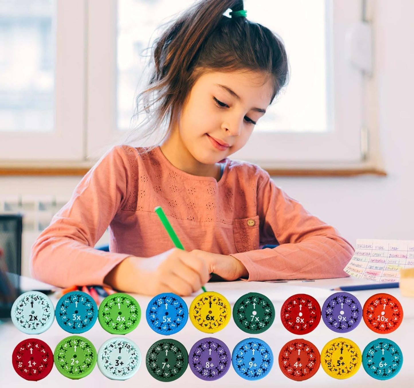 Math Fidget Spinner,Educational Math Fact Fidget Spinners,Math Fact Fidget Spinners,Math Multiplication Fidget Spinner, Math Fidget Toy Add,Subtract,Multiply and Divide (Add&Subtract 9pcs)