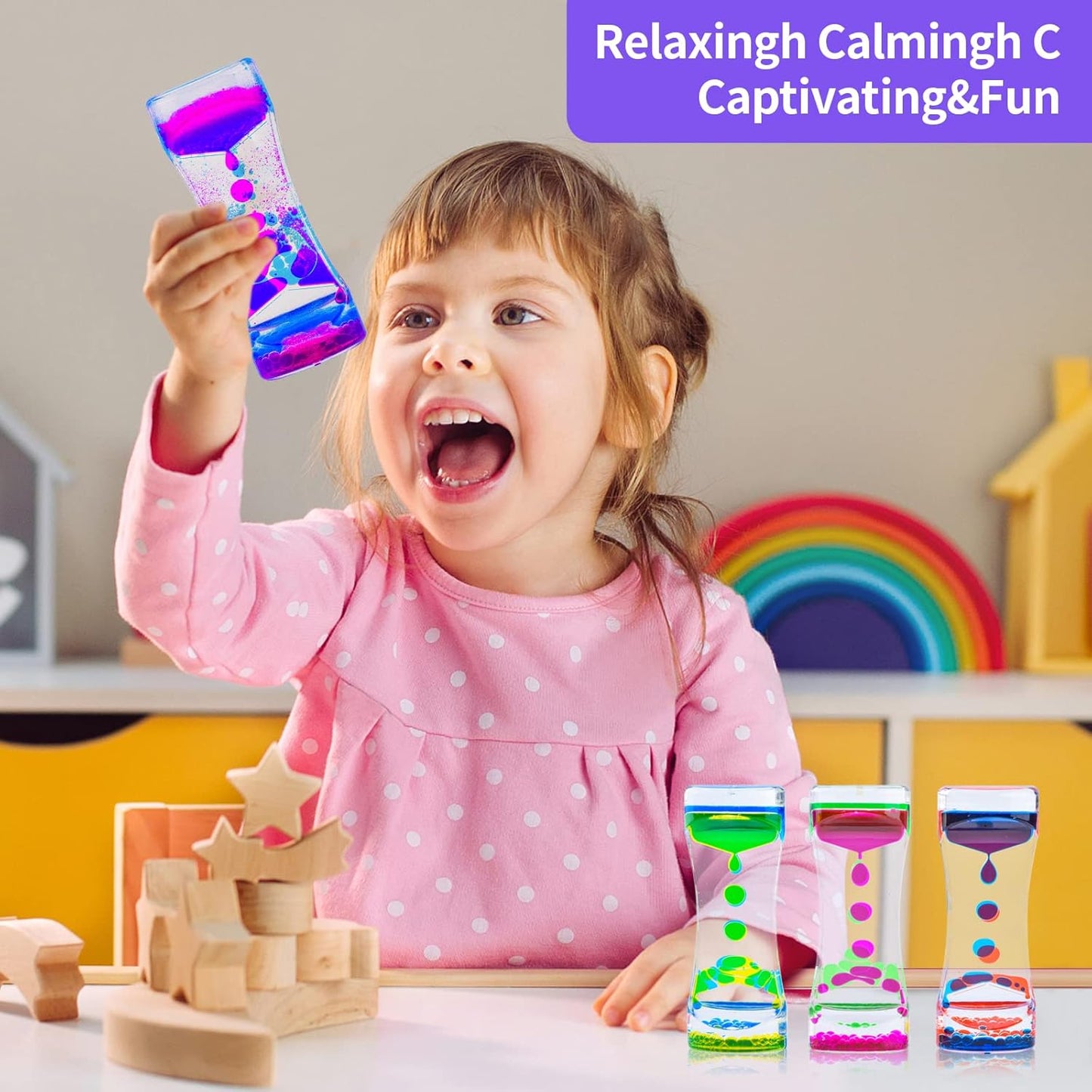 10Pack Liquid Motion Bubbler for Sensory Play Mini Baby Fidget Toys, Easter Basket Stuffers for Toddler, Calming Desk Toys,Small Coolest Stocking Stuffers for Kids