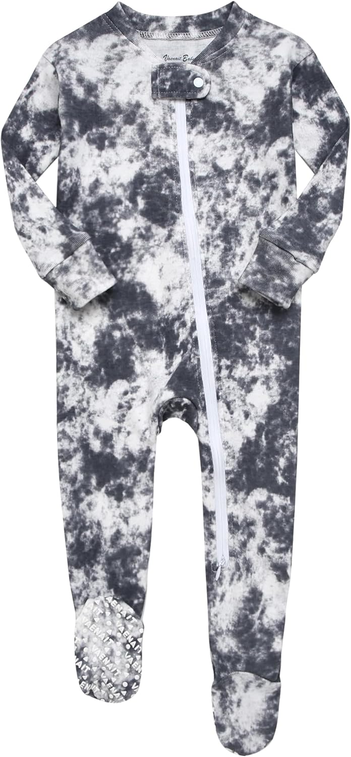 VAENAIT BABY Infant Toddler Boys Girls Footed Pajamas One-PIece Romper Sleep and Play 0M-2T