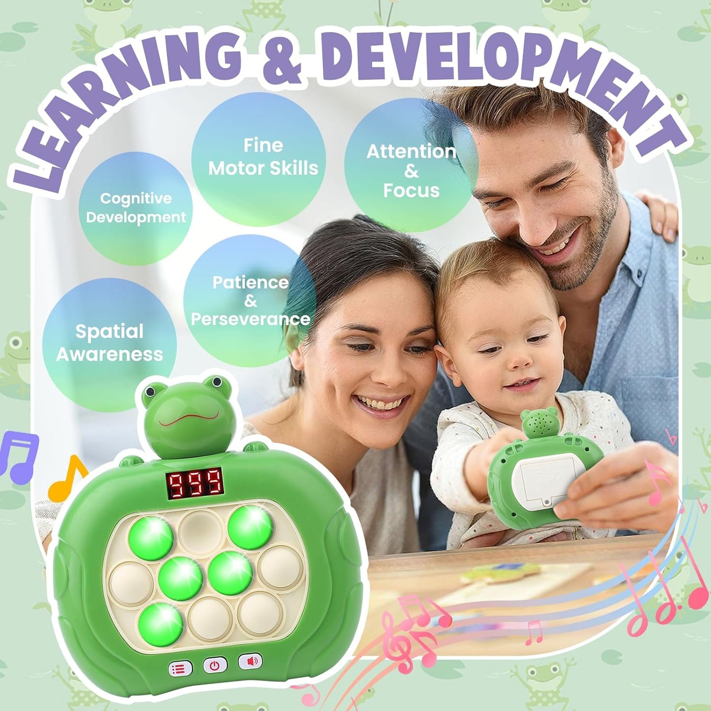 Pop Fidget Toys, with Led Screen Handheld Puzzle Games Sensory Toys, Party Fillers, for Kid/Teens Girls and Boys Travel Toys Easter Basket Stuffers Party Favors