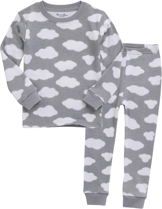 VAENAIT BABY 6M-12Y Kids Unisex Girls & Boys Soft Comfy Modal Tencel Sleepwear Pajamas 2pcs or 4pcs Set