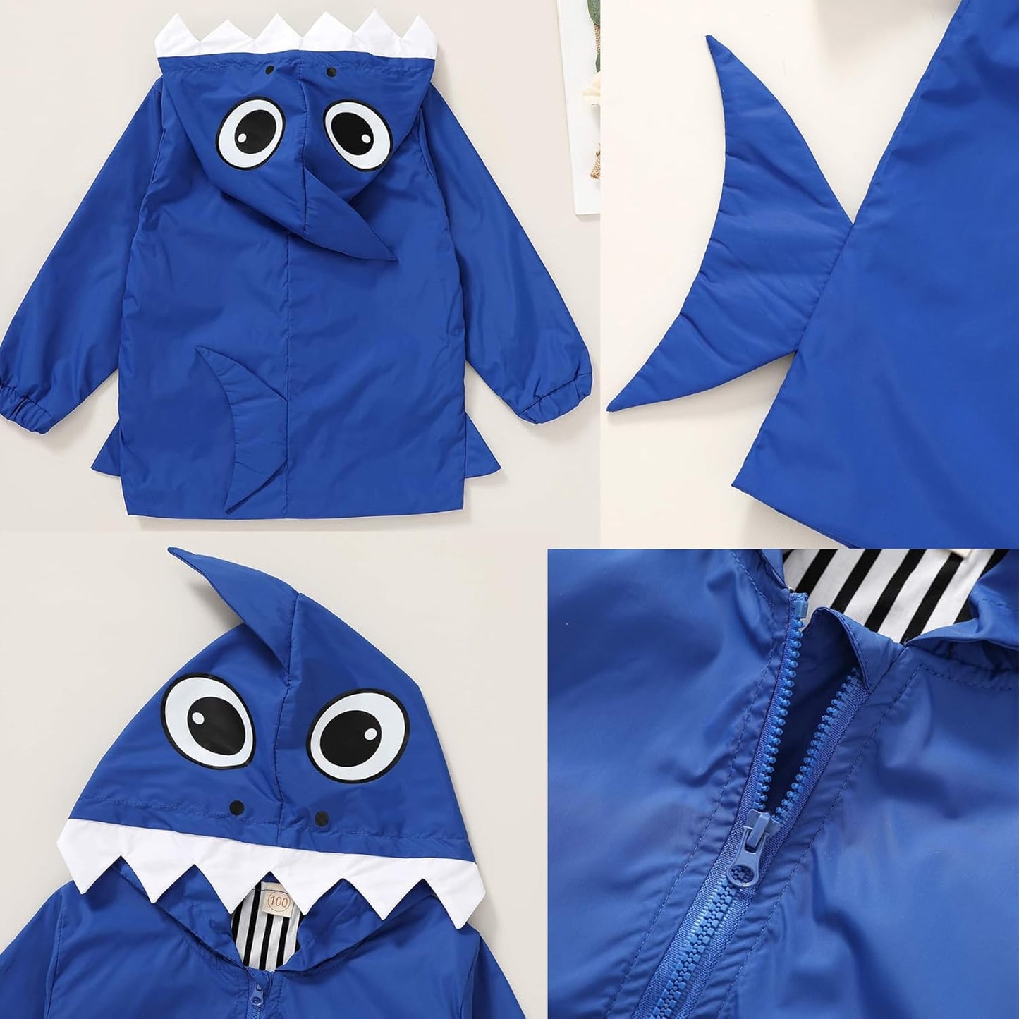 Toddler Baby Boy Girl Duck Rain Jacket Cute Cartoon Yellow Raincoat Hoodie Kids Coat Fall Winter School Outfit