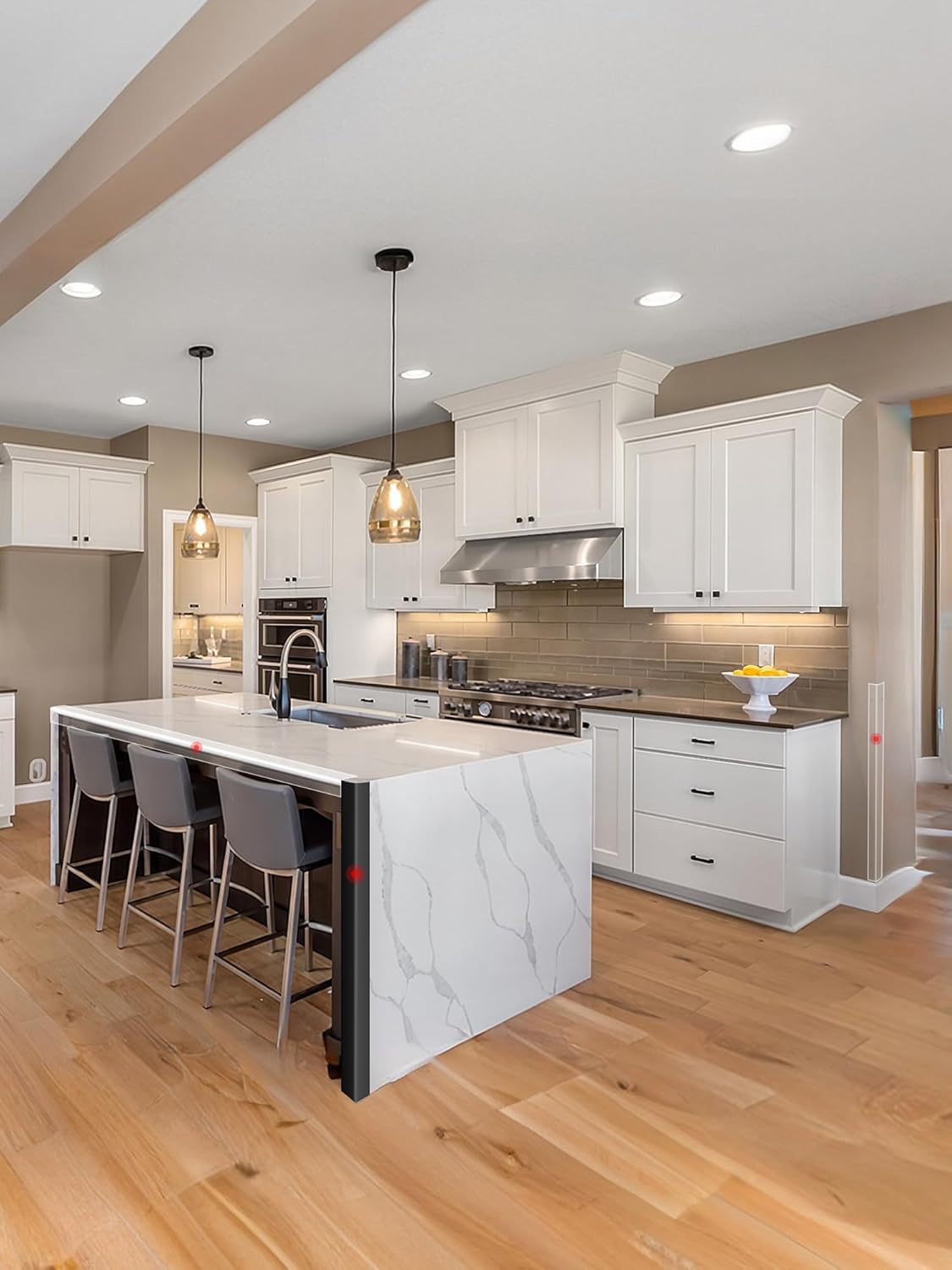 MONOID Wall Corner Protector, 2 PCS Furniture Edge Protection, PC Anti-Bump Guards Avoid Scratching Corner Trim for Door Frame, Table, Countertop, Stair, Wall-Mount, Clear, 1.97IN×47.24IN/5CM×120CM