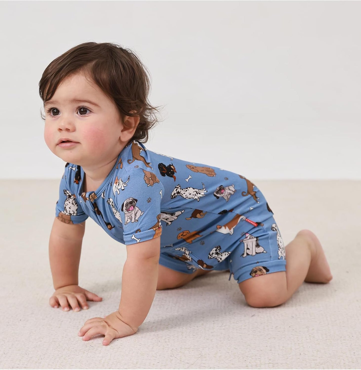 Baby Boys Bamboo Viscose Short Sleeve Romper Soft Comfy Infant Summer Jumpsuit