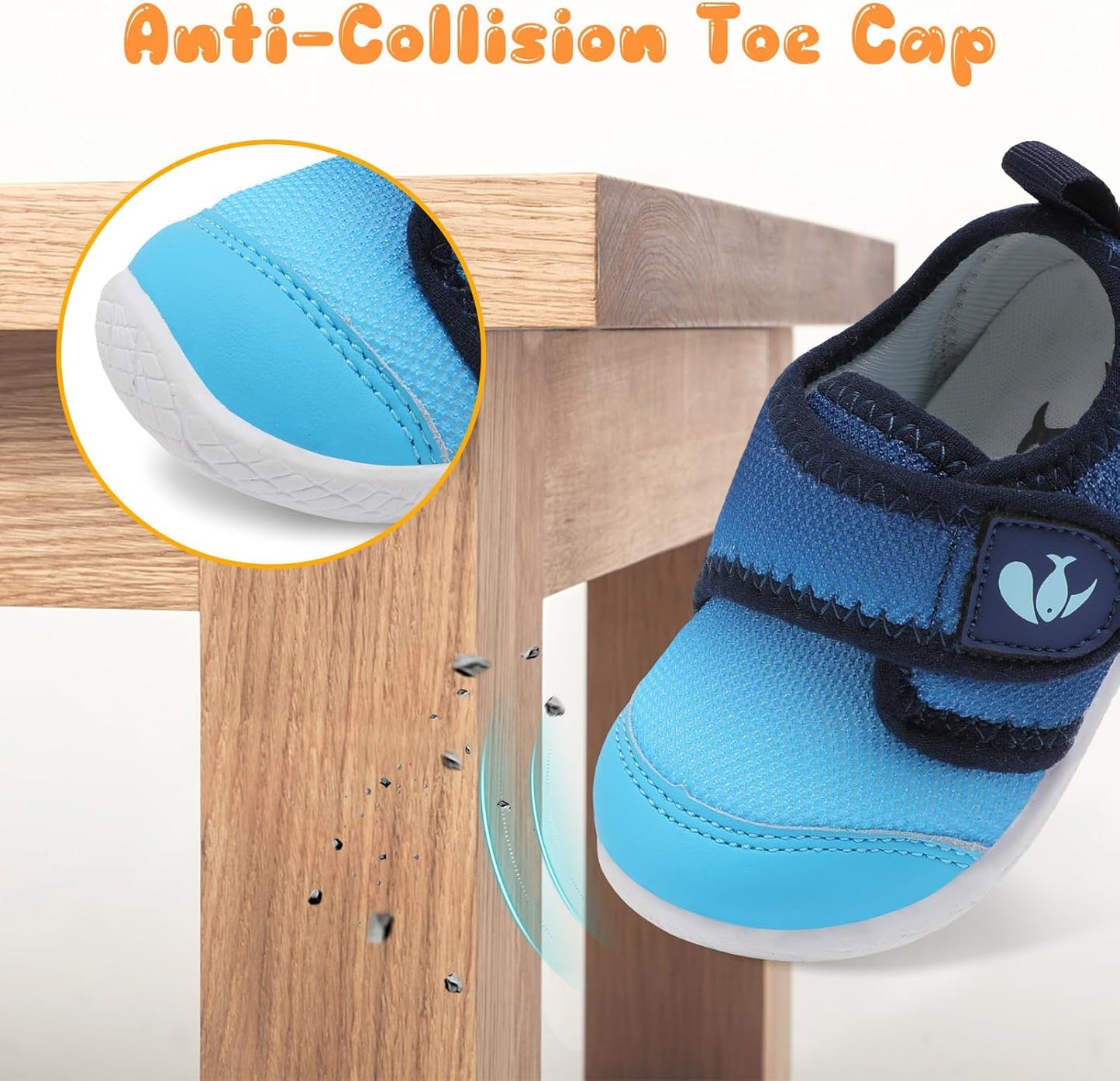 FEETCITY Baby First Walking Shoes Boys Girls Infant Sneakers Crib Shoes Breathable Lightweight Slip On Shoes