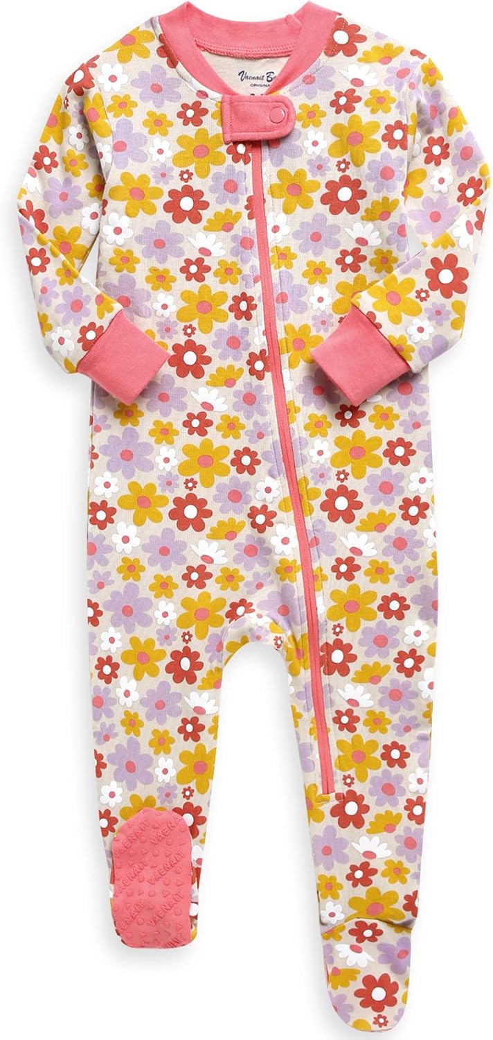 VAENAIT BABY Infant Toddler Boys Girls Footed Pajamas One-PIece Romper Sleep and Play 0M-2T