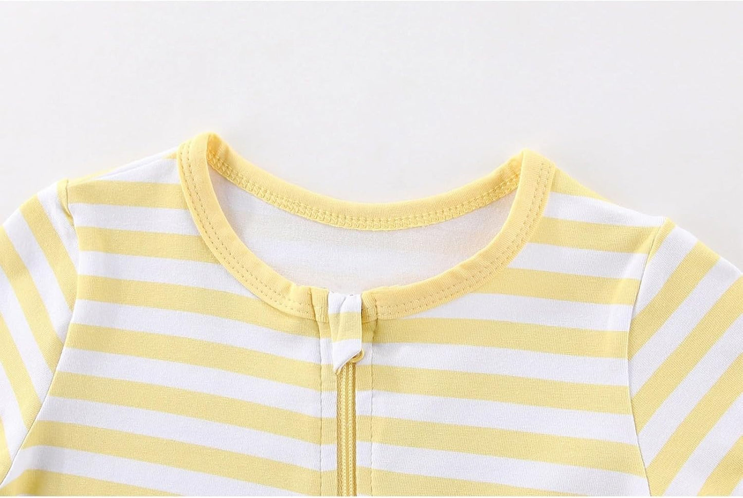 2 Pack Unisex Baby Short Sleeve Rompers 2 Way Zipper New Born One-Piece Jumpsuits 0-24Months Infant Outfits