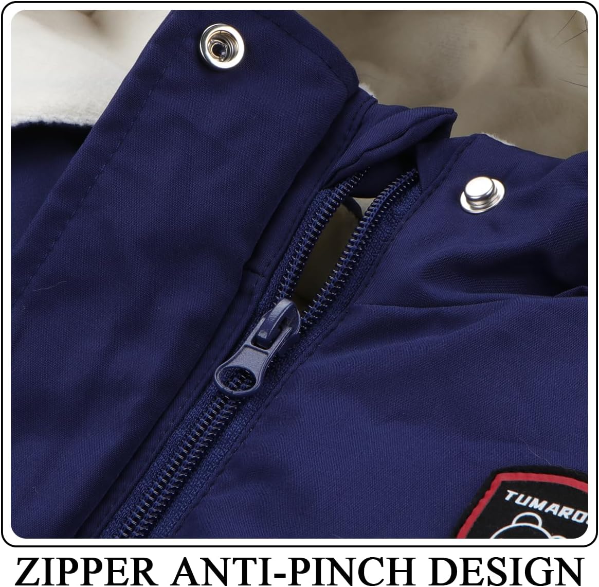 Toddler Winter Coat Baby Puffer Jacket Boy Hoodie Fleece Outerwear Clothes 0-5T