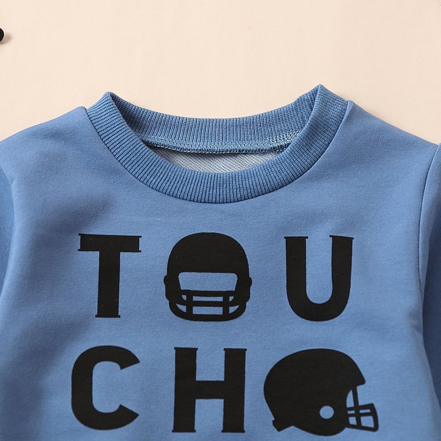 Baby Boy Clothes Fall 6 12 18 24 Months Football Long Sleeve Pullover Tops & Pant Sets Toddler Winter Outfits