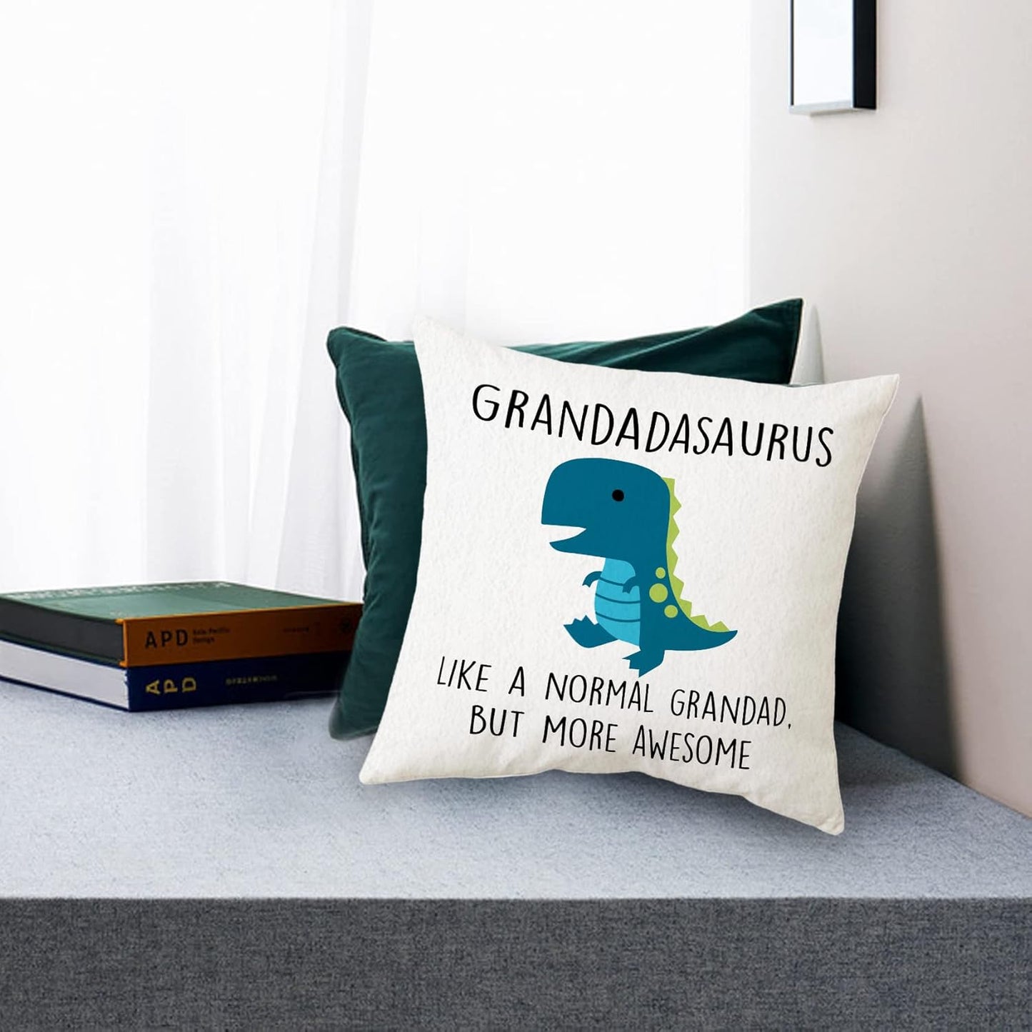 Sidhua Farmhouse Dinosaur Dino Themed Pillowcase Decorations for Home, I Just Freaking Love Dinosaurs Okay Dinosaur Throw Pillow Cover 18”x18”, Dinosaur Lover Gifts, Dinosaur Gift