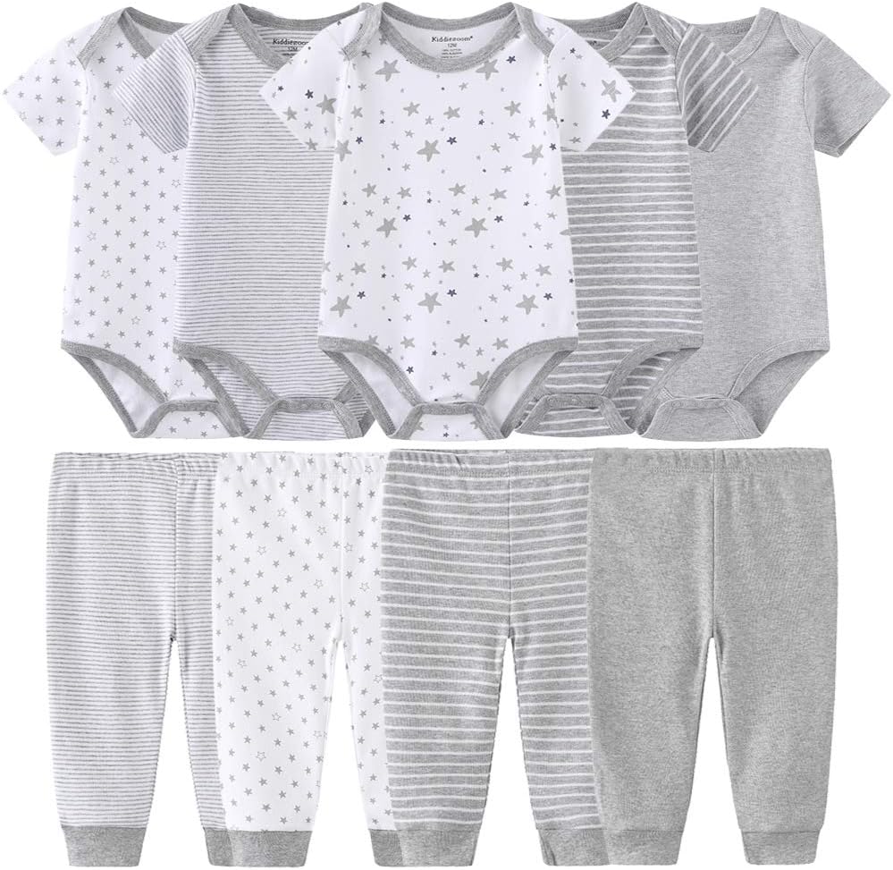 Kiddiezoom Unisex Baby Layette Essentials Giftset Clothing Set 19-Piece For Newborn Baby