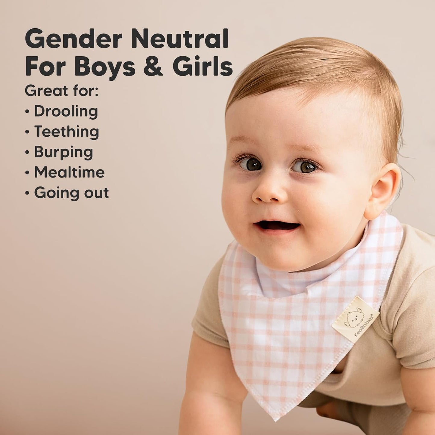 8-Pack Organic Baby Bandana Bibs for Girls - Super Absorbent Triangle Baby Bibs for Drooling and Teething Infant, 100% Cotton Extra Soft for Newborn, Infant 0-36 Months (Sweet Charm)