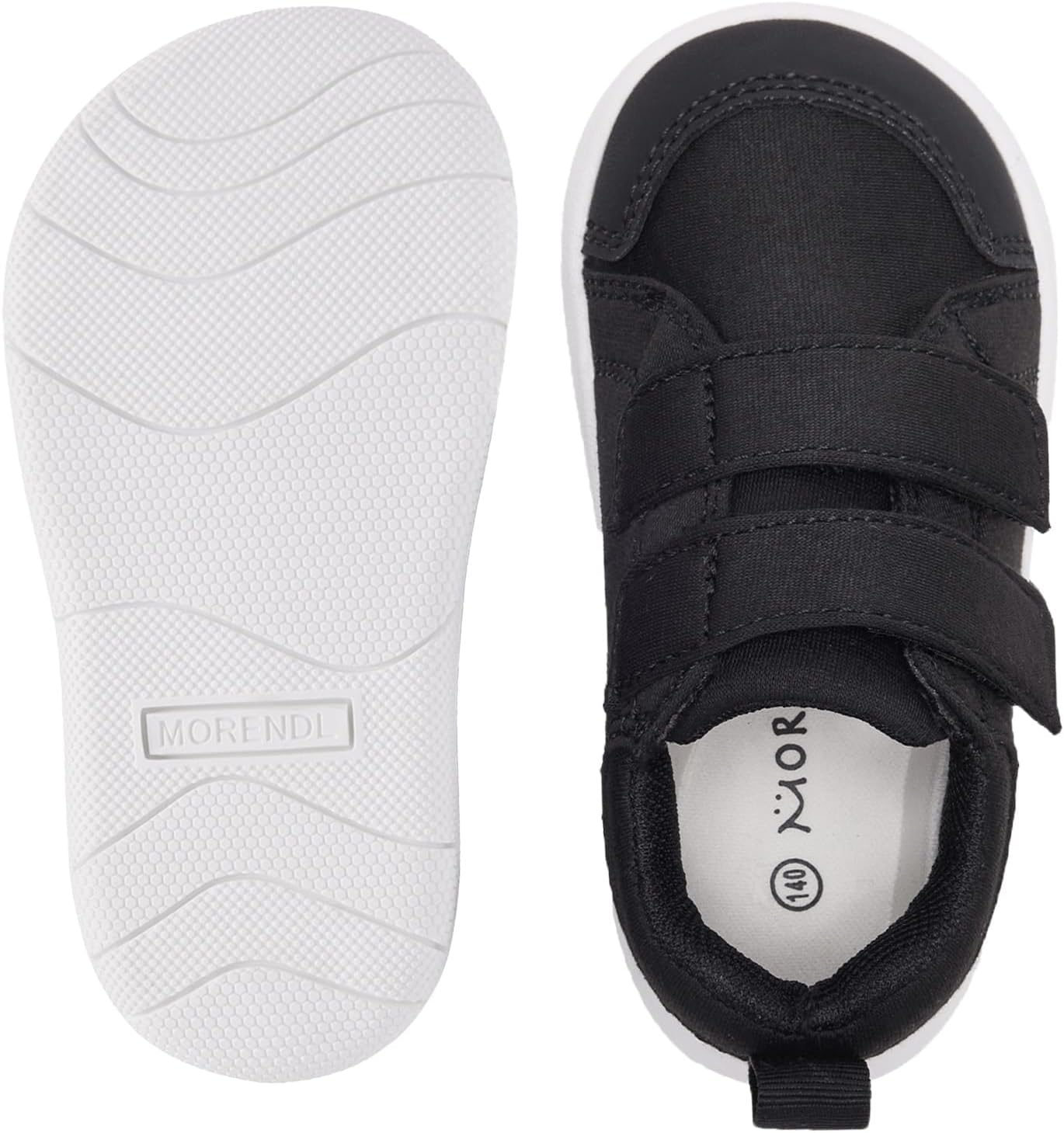 MORENDL Wide Toe Box Shoes Toddler Barefoot Shoes Baby Walking Shoe Boy Girl Non-Slip Zero Drop Minimalist Sneakers Comfort Tennis Outdoor Activities