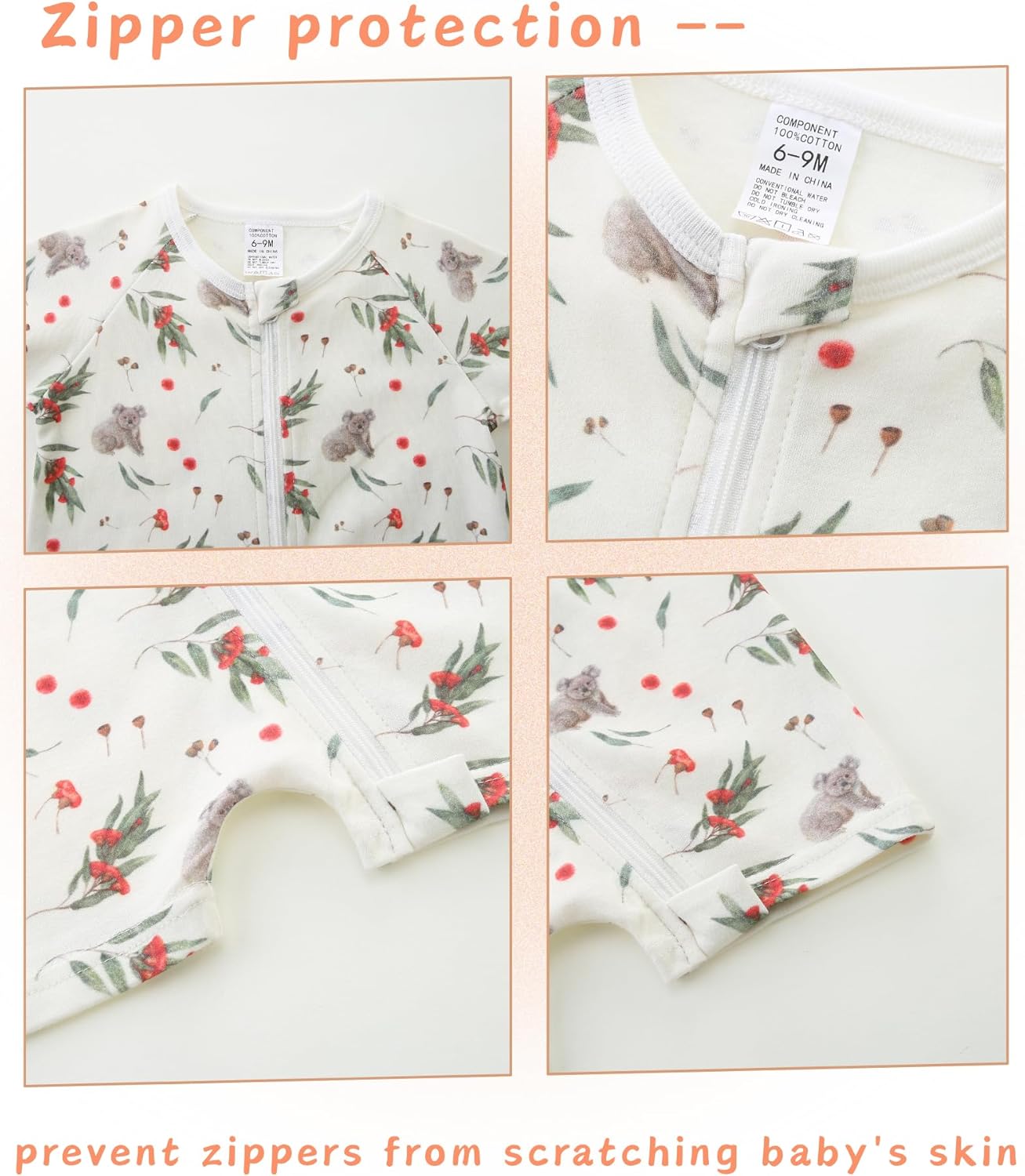 Unisex Summer Trendy 2-Pack Rompers Short Sleeve Zipped Bodysuit Infant Cotton Outfits