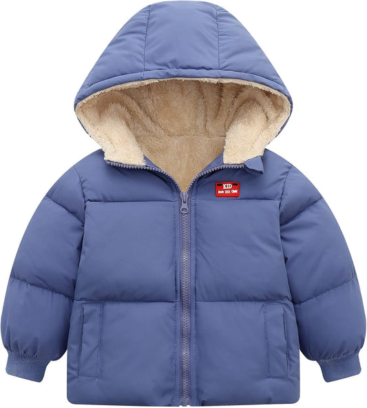UNICOMIDEA Baby Winter Coat with Hooded Toddler Boys Girls Puffer Jackets for 12M-5T