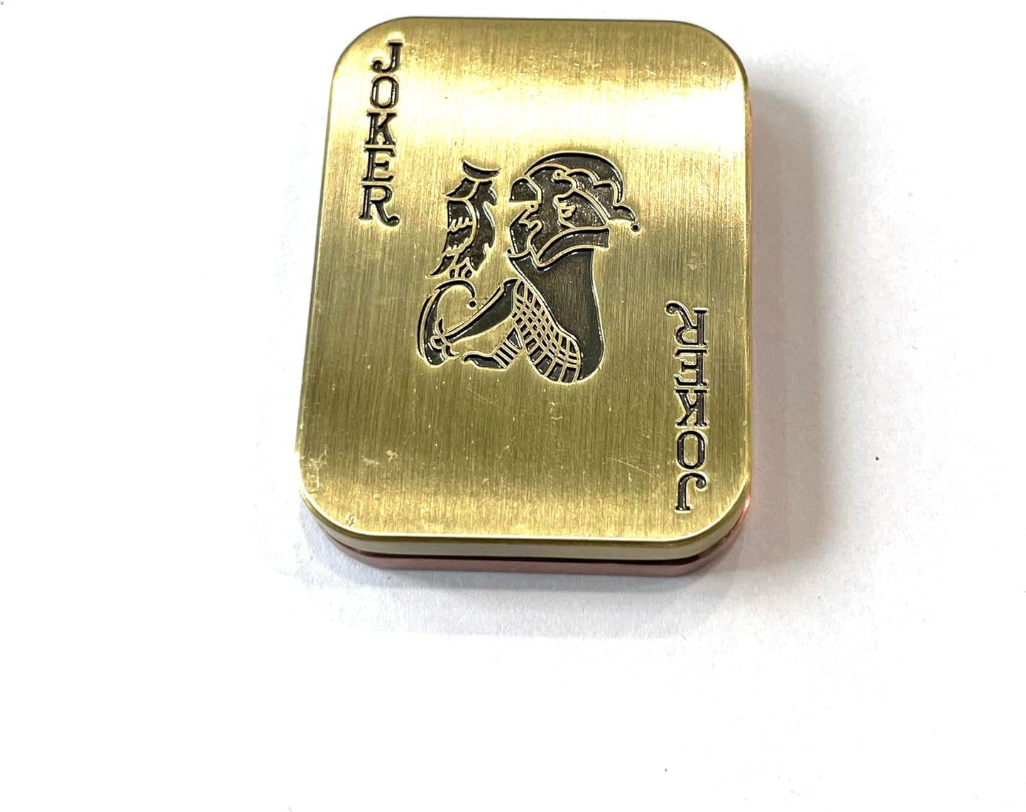 Metal Poker Fidget Slider EDC Adult Fidget Toys ADHD Autism Sensory Toys Anxiety Stress Relief Toys Office Desk Toys Gifts for Boyfriend and Father (Joker)