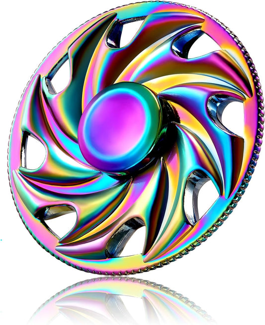 SCIONE Metal Fidget Spinner Gifts for Adults and Kids, Stress Anxiety ADHD Relief Figets Toy, Metal Anti-Anxiety Fidget Spinner Toy for Birthday Gifts Stocking Stuffers Classroom Prizes for Boys Girls