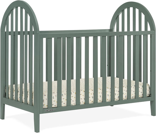 Delta Children Milano 4-in-1 Convertible Crib - Greenguard Gold Certified, Grassy Glen