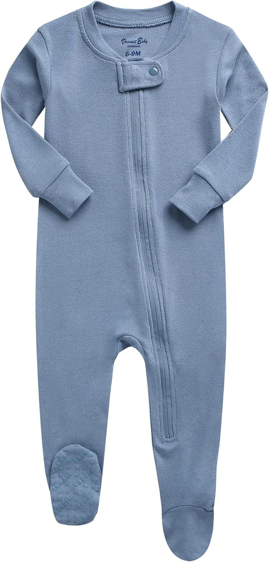 VAENAIT BABY Infant Toddler Boys Girls Footed One-Piece Sleep and Play Premium Modal Pajamas 1-2 Pieces
