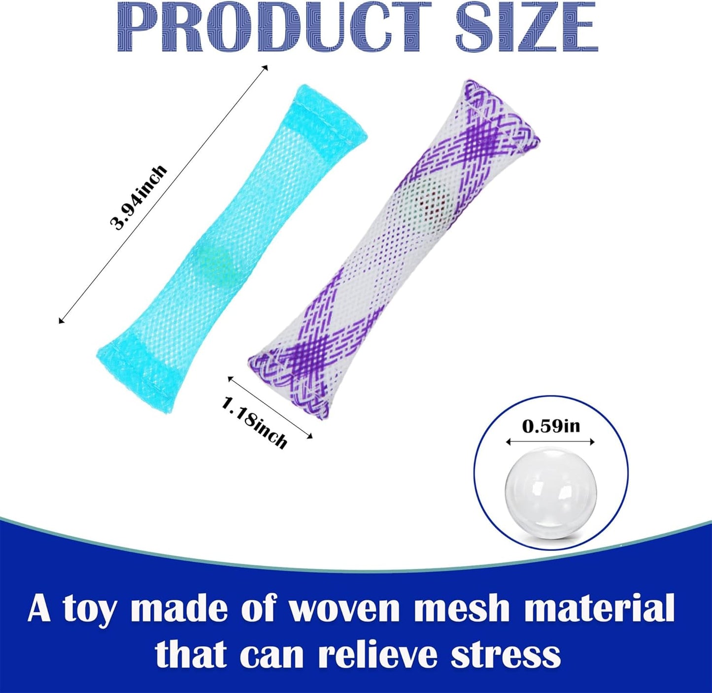 4 Pack Stress Relief and Anxiety Relief Fidget Toys,Infinity Cube,Marble Mesh