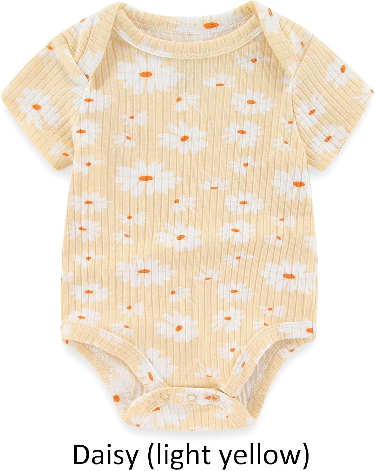 Baby Bodysuit and Pant Set 6-pcs Ribbed Soft Infant Boy Girl Clothes Outfits