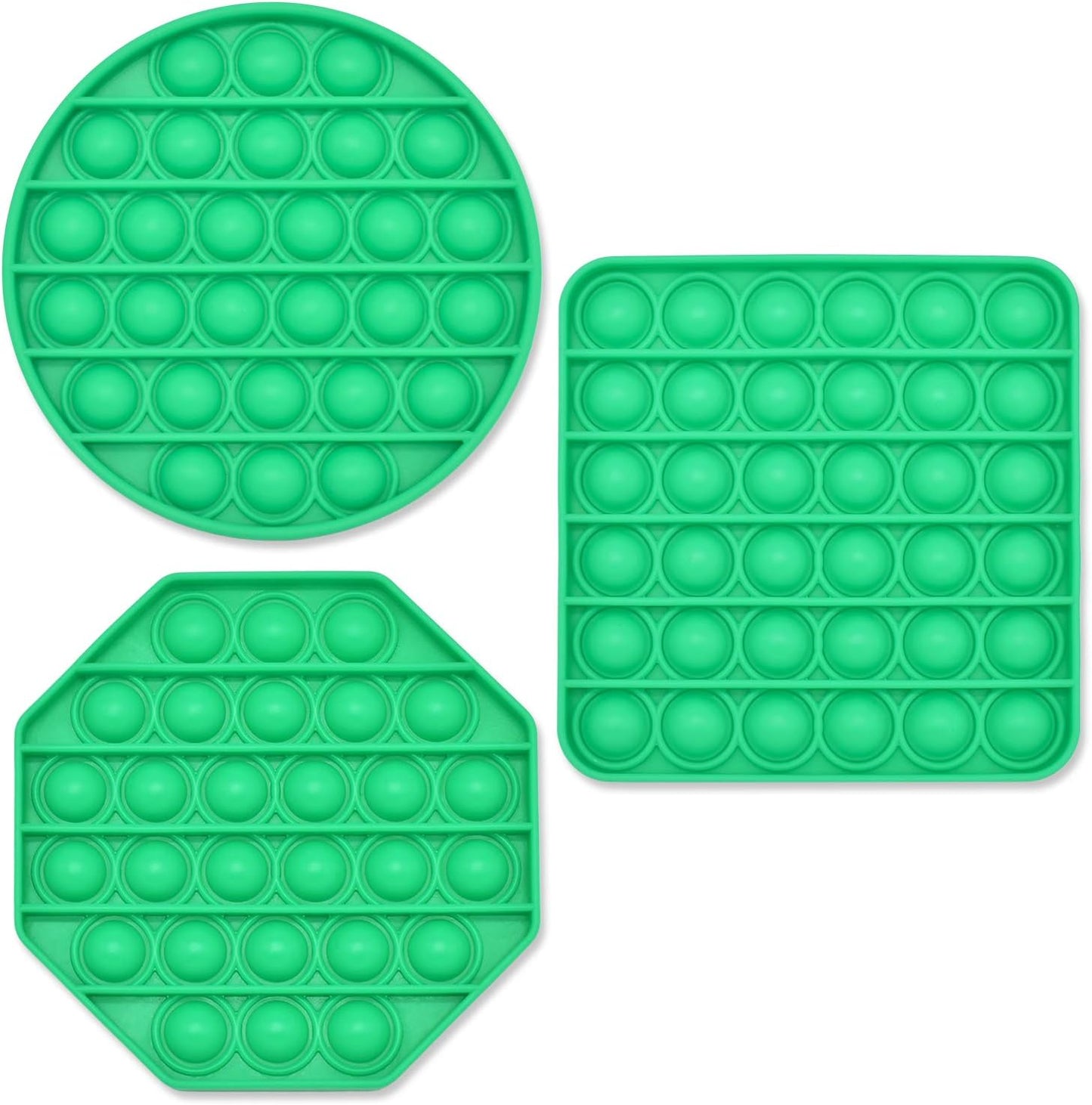 Sensory Fidget Toys, Silicone Squeeze Decompression Toy Games, Stress Relief Toys for Adults Funny Toy for Age 6+ Kids Teens, 3PCS