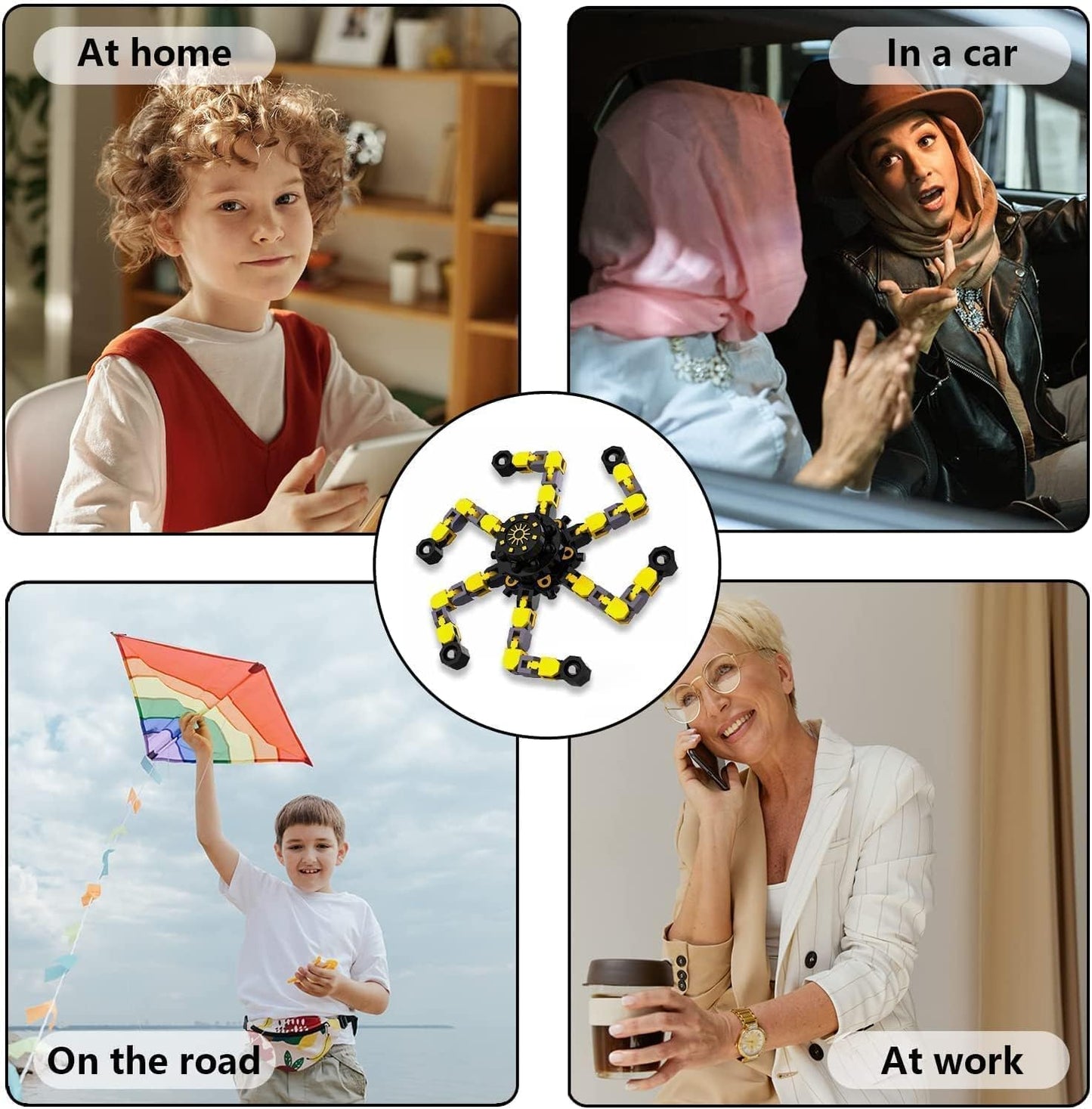 20 Pcs Deformable Robot Fidget Spinners Toys for Party Favor, Transformable Fingertip Spinner for Classroom Prizes, Christmas Valentine Gifts Goodie Bag Stocking Easter Basket Stuffers for Kids