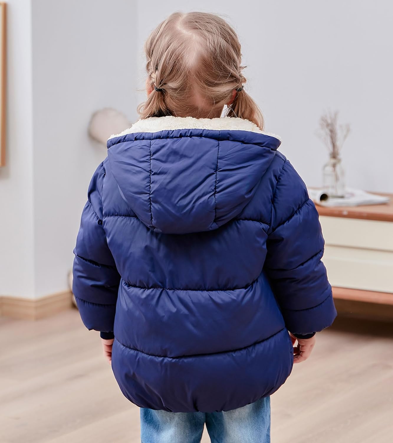 TUONROAD 1-6T Baby Girl Boy Winter Fleece Coats Toddler Warm Puffer Jackets Kids Down Alternative Outerwear