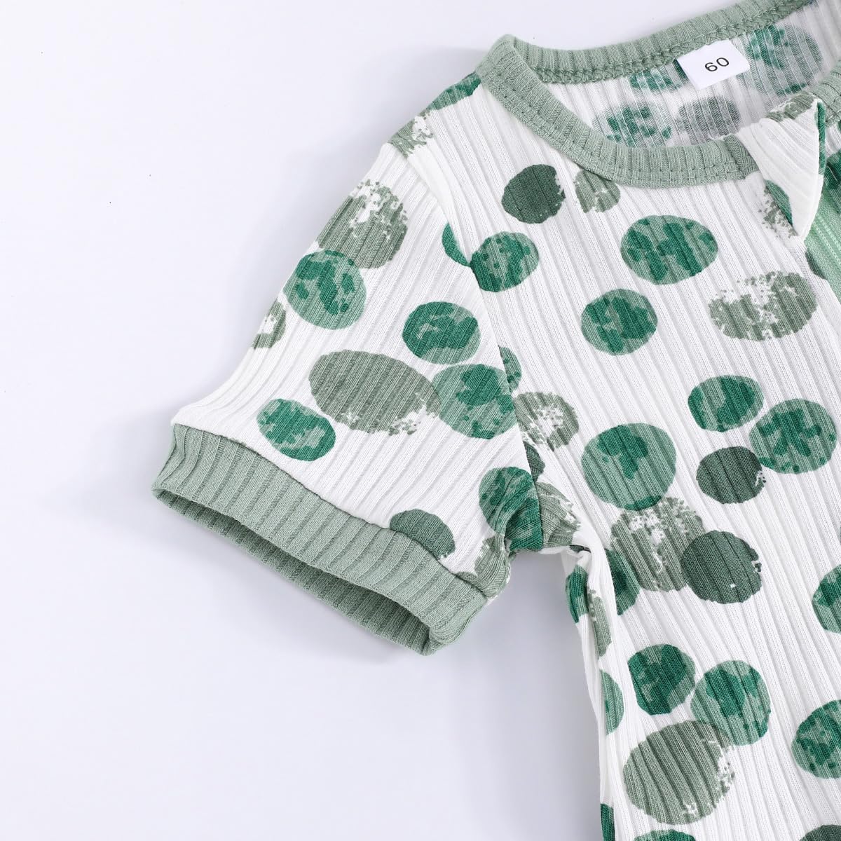 Bafeicao Unisex Baby Boy Girl 2 Pack Rompers Short Sleeve 2 Way Zipper One Piece Jumpsuits Clothes Sets