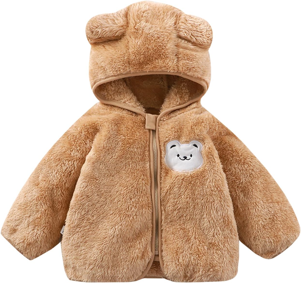 Baby Boy Winter Fleece Coat Toddler Girl Jacket Infant With Hood Panda Outerwear