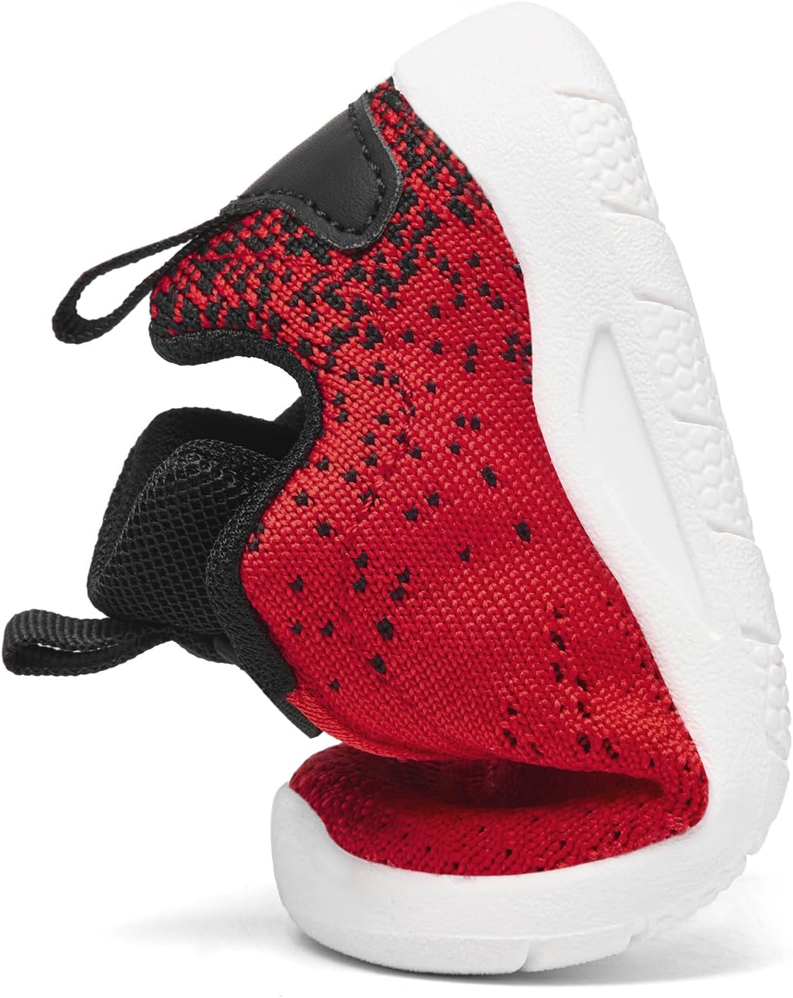 MORENDL Toddler Slip On Sneakers Baby Walking Shoes Non-Slip Breathable Unisex Pink Mesh Lace-Up Athletic Sneakers Infant Running Shoes