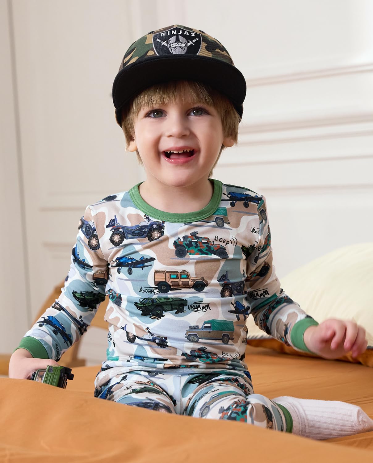 Bamboo Viscose Toddler Pajamas Boys Girls Baby 12M-8Y Pjs Sets Kids 2pcs Snug fit Long-Sleeve Sleepwear