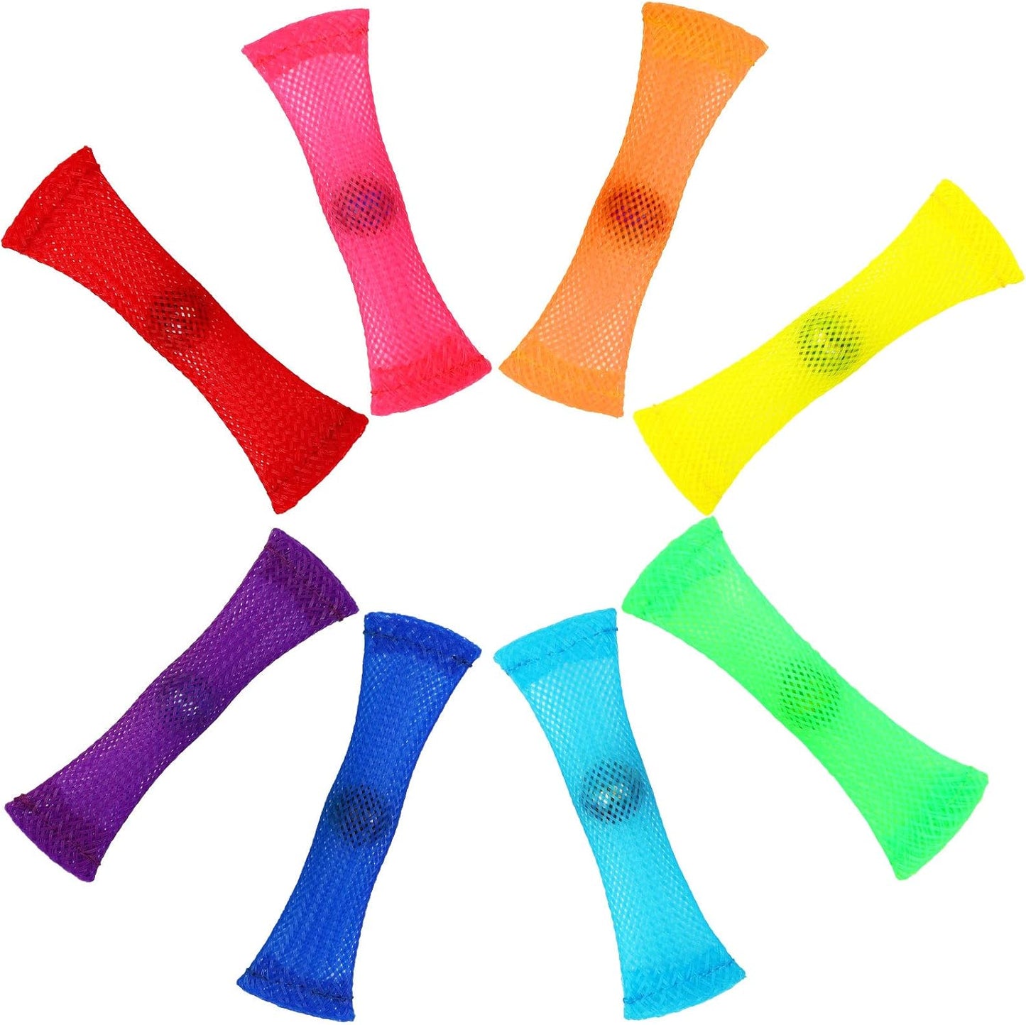 100 Pack Marble Mesh Fidget Toys,Fidget Toy Mesh and Marble Stress Relieve and Anxiety for Children and Adults, Stress Relieve Toy, Focus Enhance