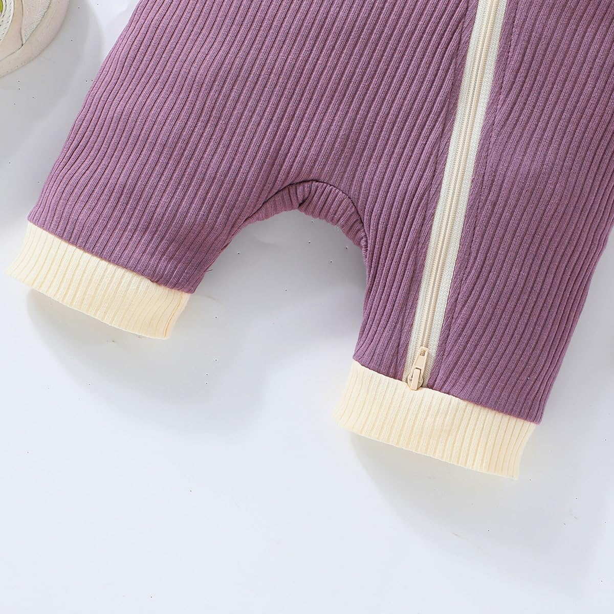 Bafeicao Unisex Baby Boy Girl 2 Pack Rompers Short Sleeve 2 Way Zipper One Piece Jumpsuits Clothes Sets