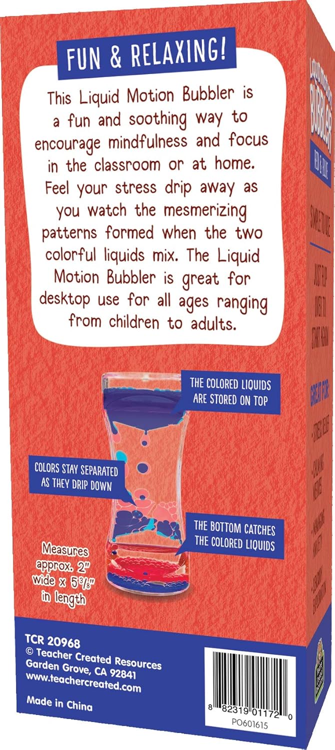 Red & Blue Liquid Motion Bubbler