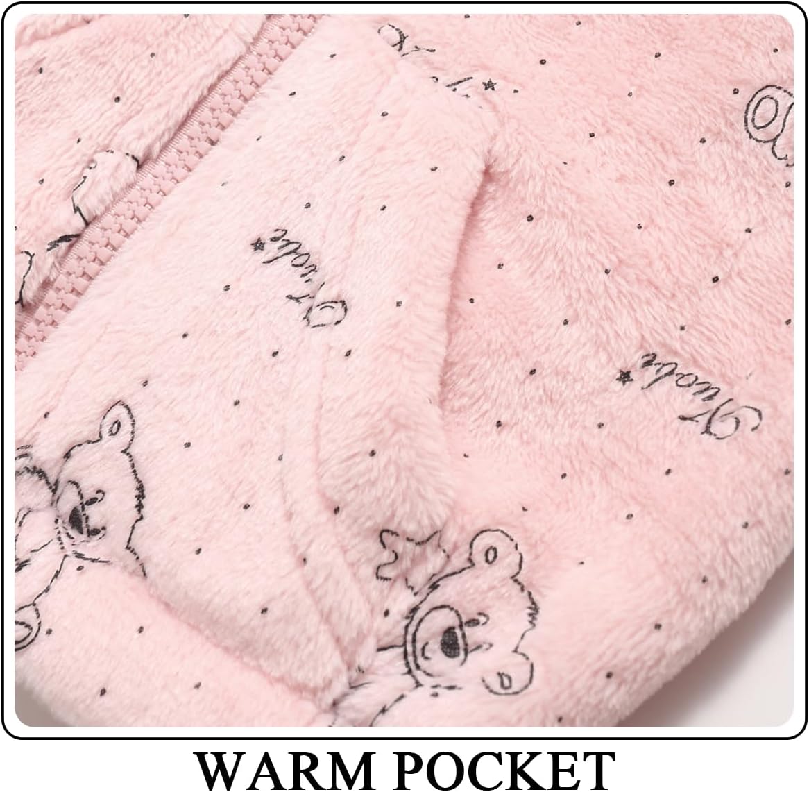 Toddler Fleece Jacket Baby Winter Coat Newborn Girl Hoodie Infant Boy Clothes 3T