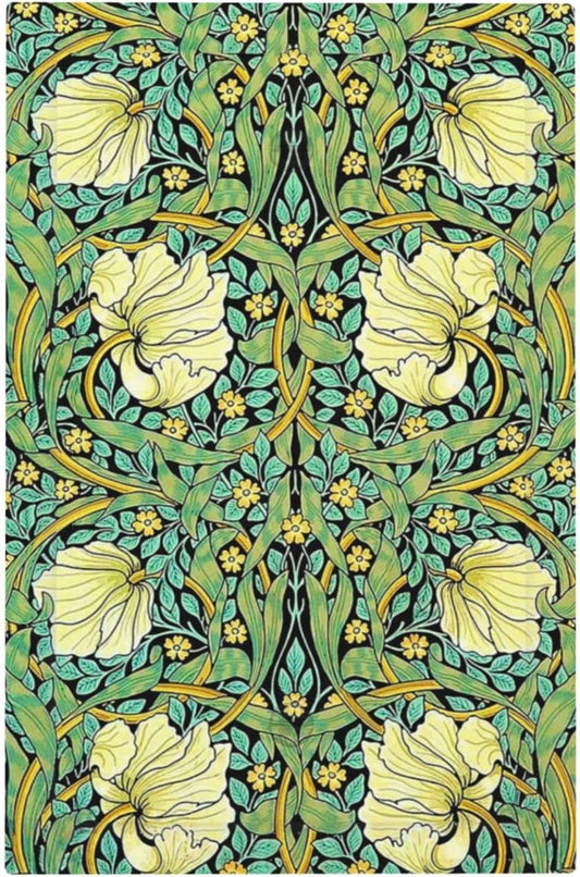 Light Switch Cover Plate William Morris Vintage Floral Yellow Flowers Green Leaf 1 Gang No Device Blank Electrical Wall Plates Faceplate Decorative Switch Plate for Bedroom living Room Decor