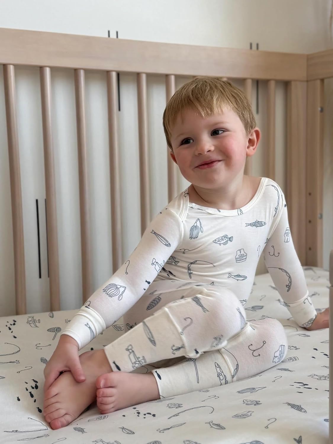 GUNAMUNA Unisex Baby Toddler Ultra-Soft Convertible Pajama, Footie or Romper Sleeper with Diaper Zipper, Newborn to 24 Months