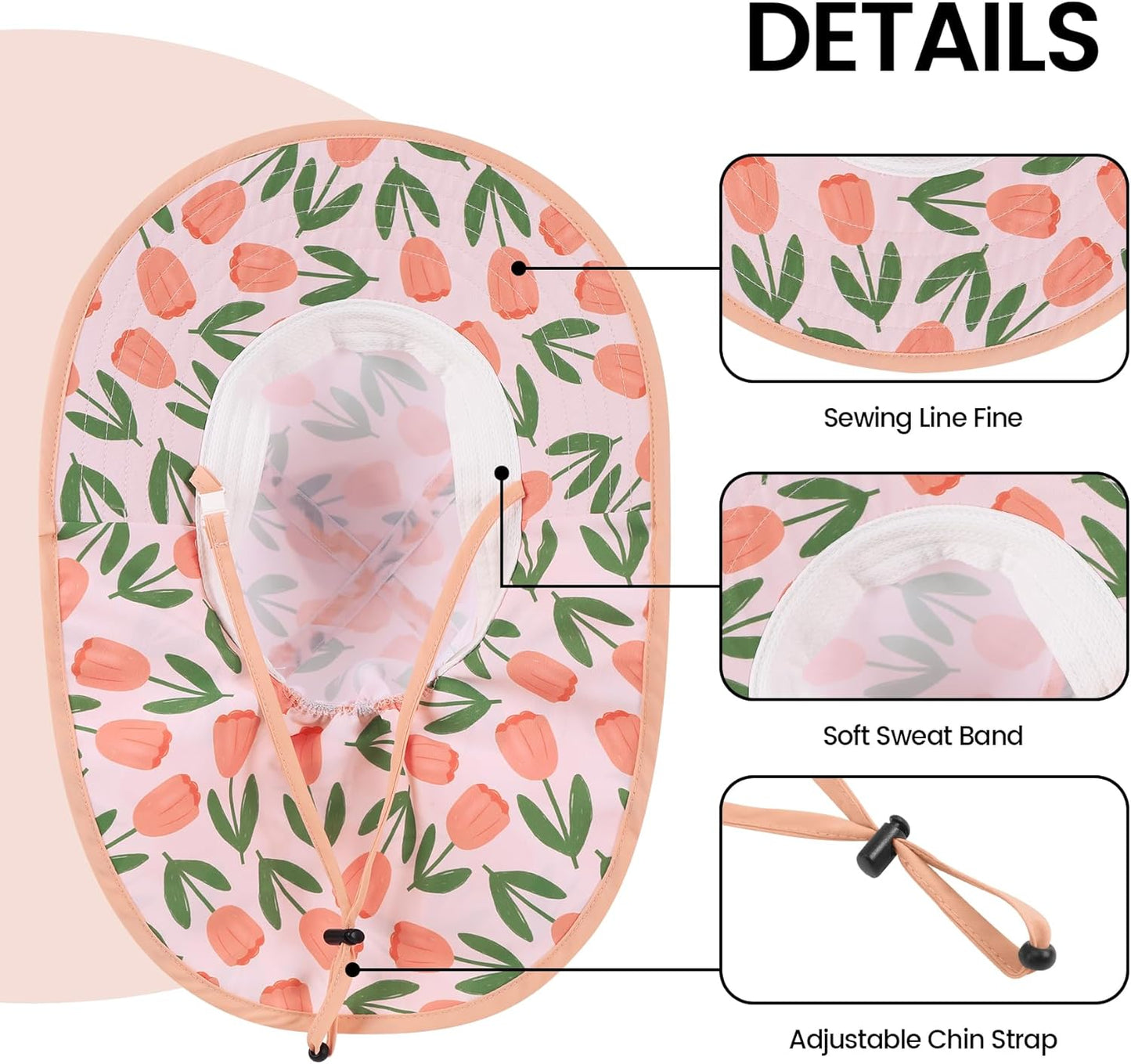 Baby Sun Hat with Neck Flap for Sun Protection Toddler Beach Hat UPF 50+ Outdoors 0-6 Years Boys Girls