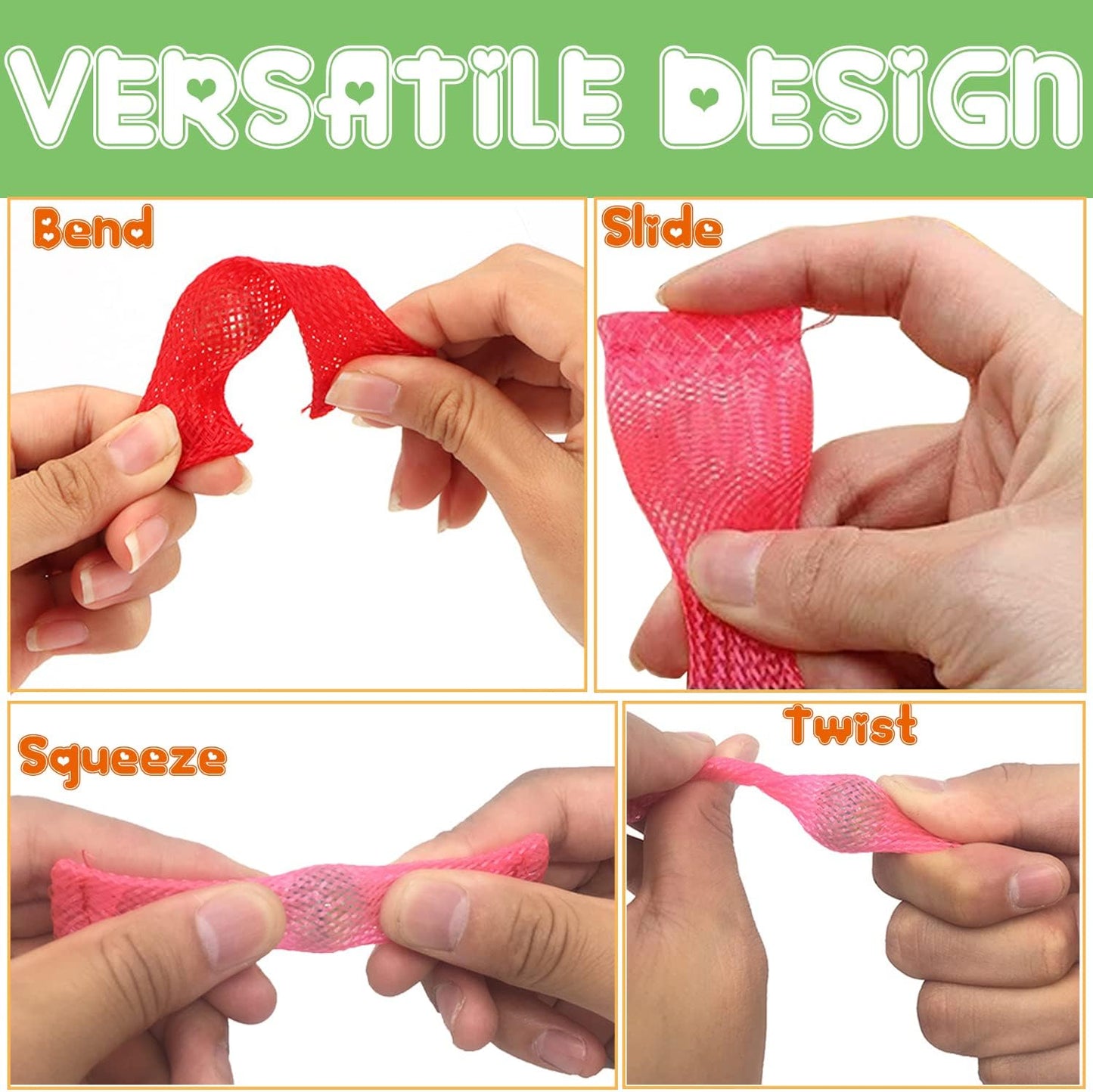 50 Pack Marble Mesh Fidget Toys,Sensory Stress RelieveToy,Marble and Mesh Fidgets for Adults and Children with ADHD Autism Depressions Anxiety Disorders