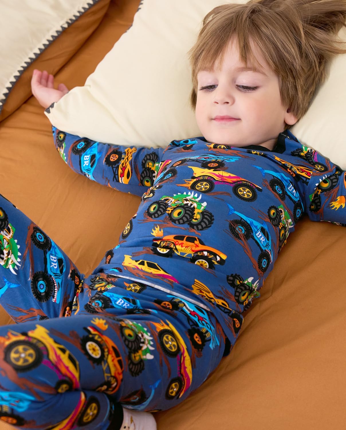 Bamboo Viscose Toddler Pajamas Boys Girls Baby 12M-8Y Pjs Sets Kids 2pcs Snug fit Long-Sleeve Sleepwear