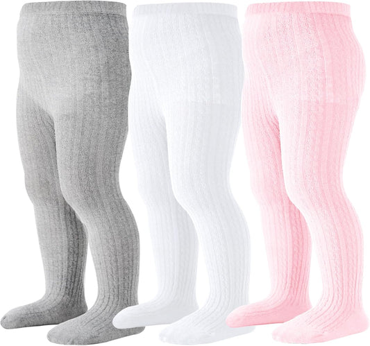 Mini angel Baby Tights Toddler Cable Knit Tights Cotton Warm Leggings Pantyhose Soft Stockings