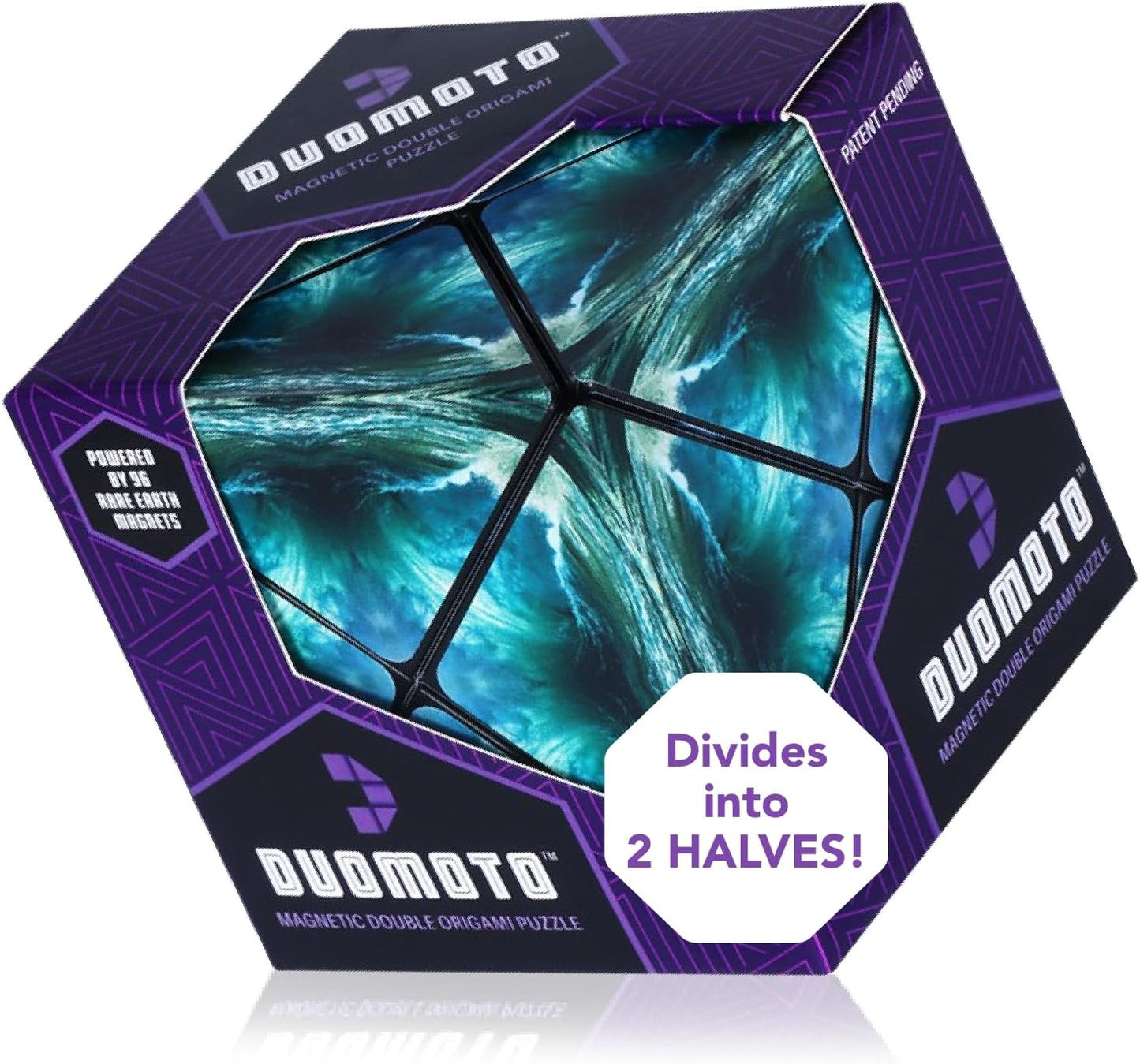 Magnetic Transforming Cube - Shape Shifting Double Creativity Puzzle w/ 96 Rare Earth Magnets - Transforms Into Over 100 Shapes - by Fun in Motion Toys - Creators of Shashibo & Cubendi