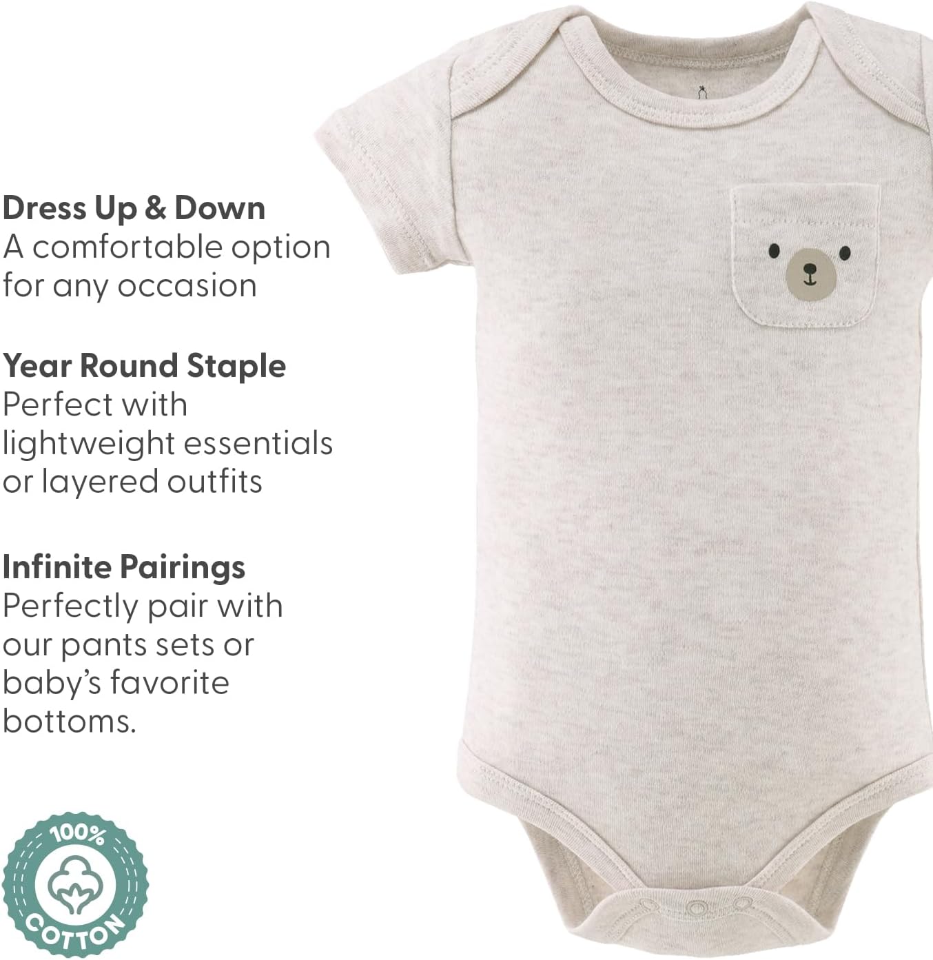 The Peanutshell Baby Bodysuits for Boys or Girls, Gender Neutral Baby Clothes, Newborn to 24m Baby Outfits, Unisex Baby Gifts