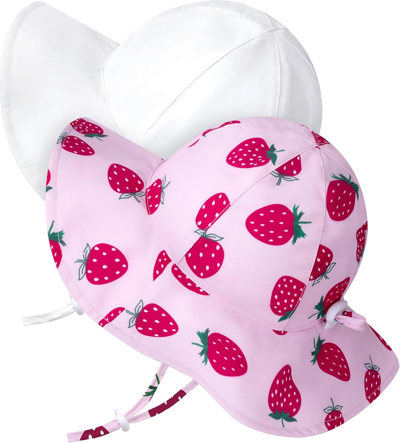 Baby Sun Hat Toddler Girl Beach Hat Adjustable Outdoor Summer Hat UPF 50+ Sun Protection Wide Brim Infant Kids