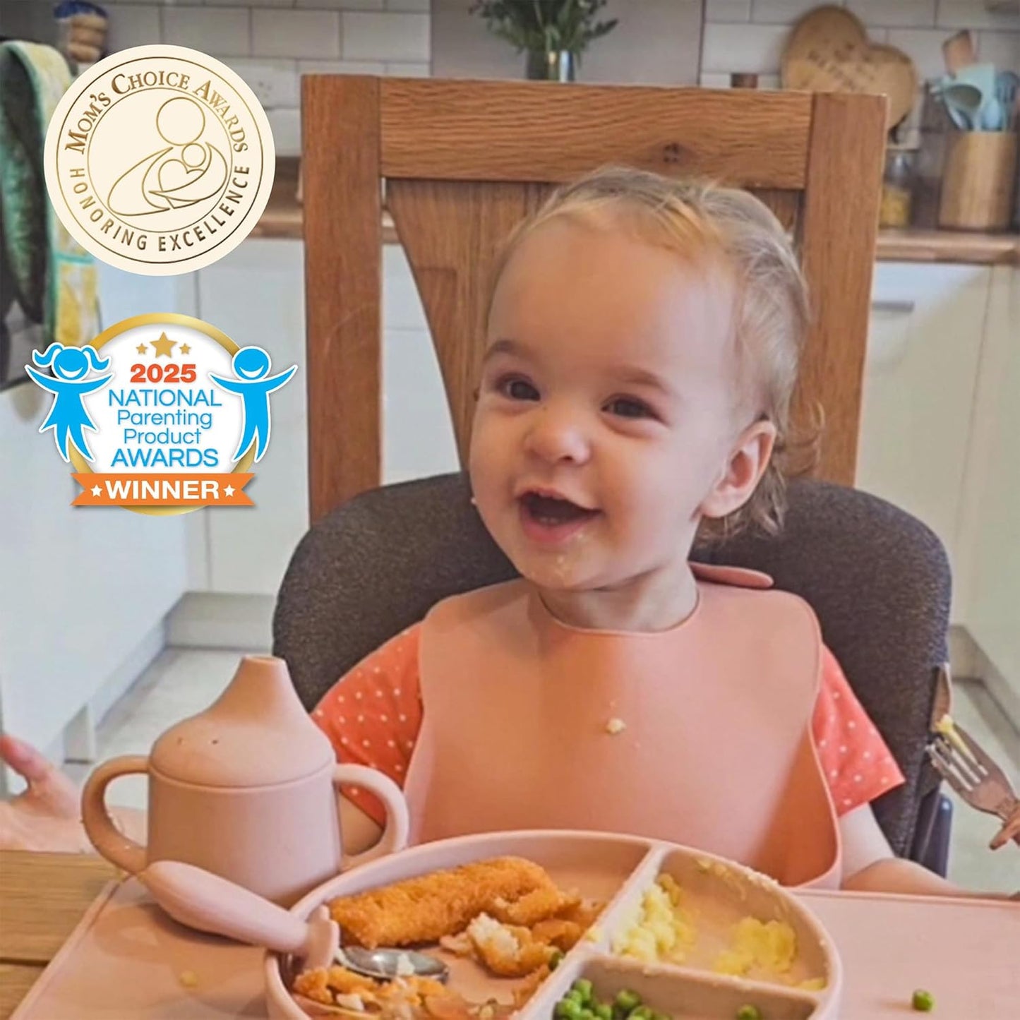 Moonkie Silicone Baby Sippy Cups | 3 Stages Training Cup Straw Cup for Infants Toddlers and Kid | 4 oz 1Pack