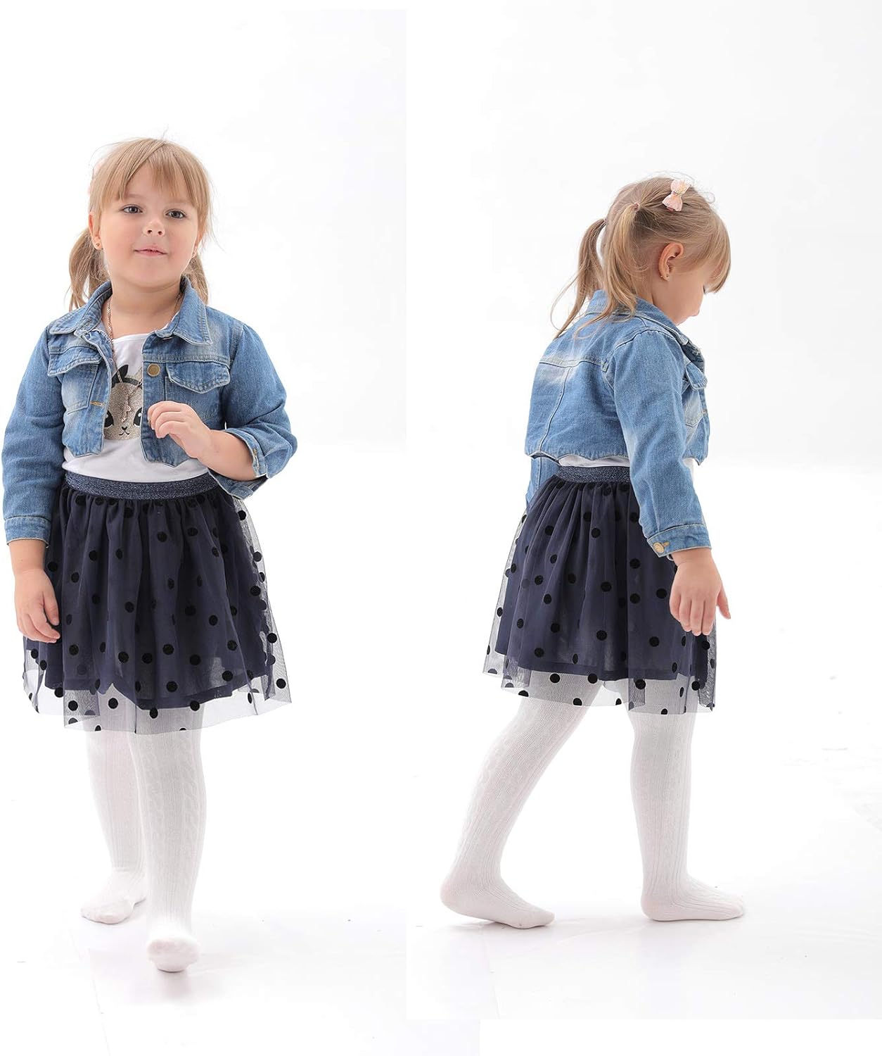 EPEIUS Baby Girl Tights Thick Cable Knit Leggings Stockings Cotton Pantyhose for Newborn Infant Toddler 3/4/5/6 Pack