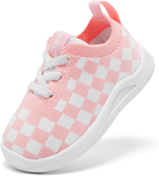 MORENDL Toddler Shoes Baby Walking Sock Shoes Infant Sneakers 0-4 Years Boy Girl Barefoot Tennis Shoe Non-Slip Brethable